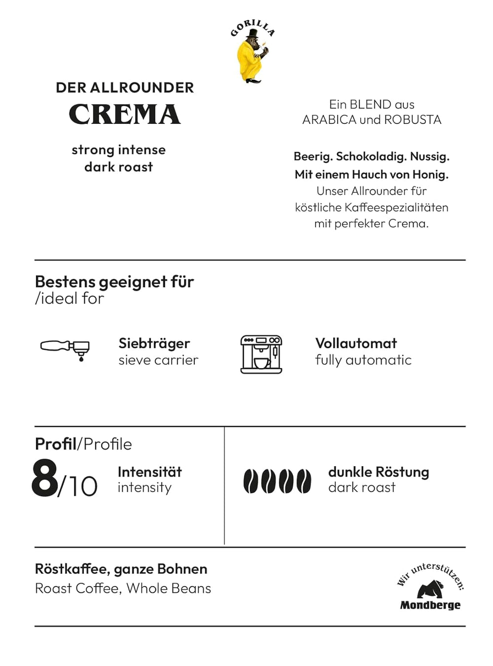 Joerges FF01GOSB Espresso Super Bar Crème, 1 kg (paquet de 2)