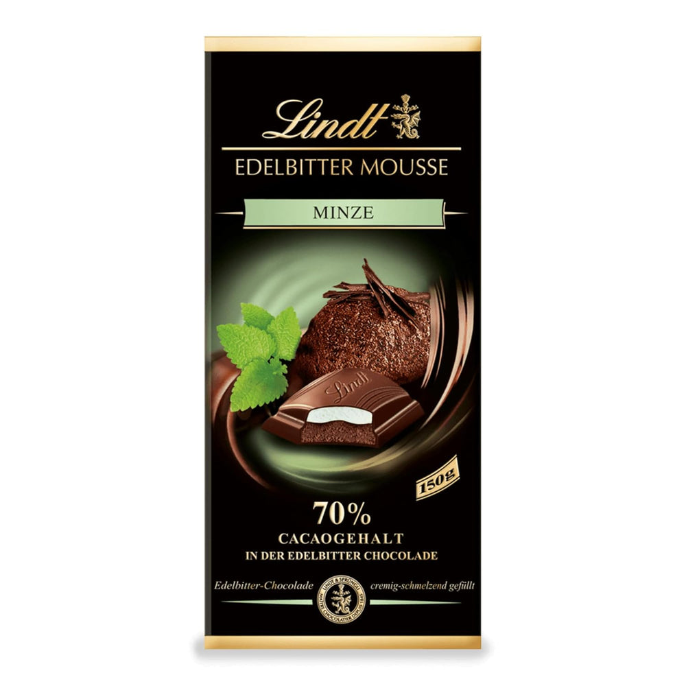 Mousse au chocolat noir Lindt avec piment et cerises | Barre 150g | Avec 70% de cacao et garniture de mousse au chocolat noir et piment cerise | Barre de chocolat | Chocolat noir