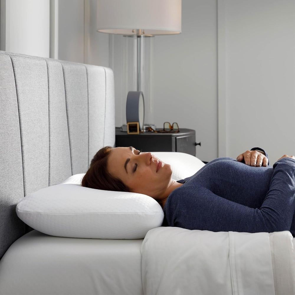 Oreiller Symphony TEMPUR-PEDIC Fabriqué en mousse à mémoire de forme, Luxueux, Doux, Standard, Blanc Oreillers standard Naty Shop