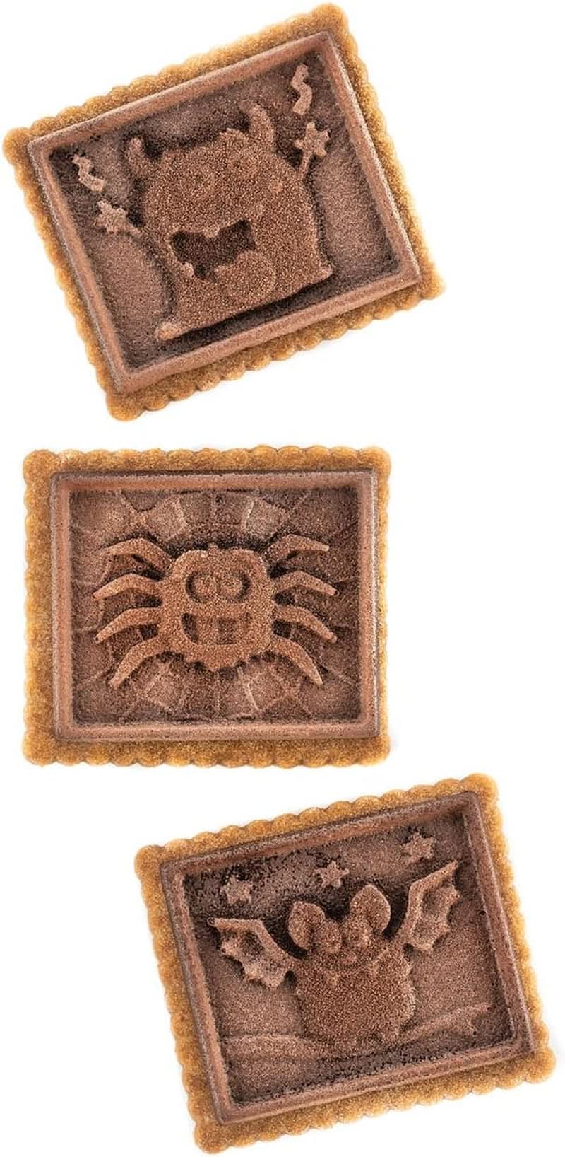 Silikomart 22.172.77.0165 CKC, 12 Monstres en Chocolat sur Biscuits Kitchen Naty Shop