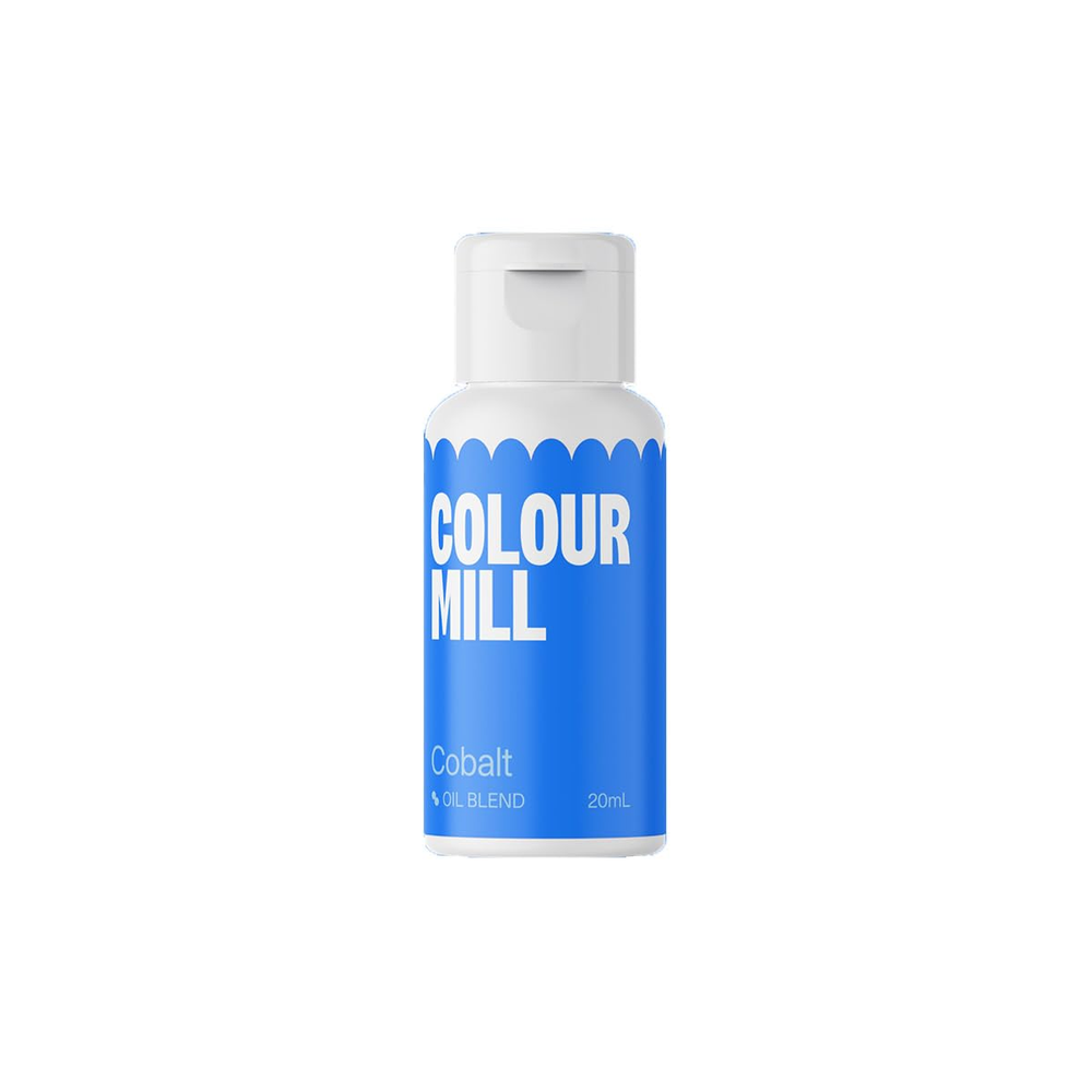 Colorant alimentaire à base d'huile Oil Blend, 20 ml Naty Shop Bleu Cobalt 20 Ml
