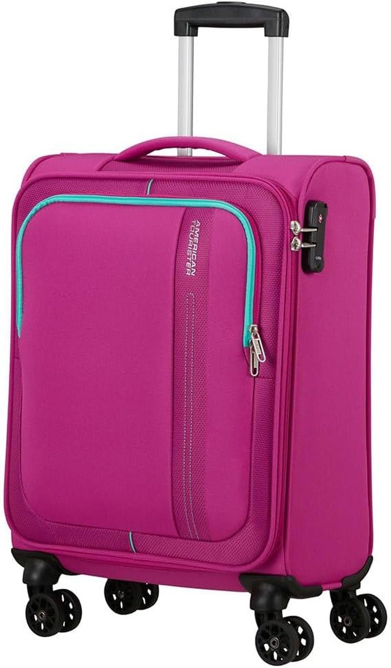American Tourister Sea Seeker - Upright S, Bagaj de mână, 45 cm, 28L, Gri (Charcoal Grey) Bagaje și echipament de călătorie Naty Shop Trandafir (Fucsia închis) Spinner S (55 Cm - 36 L)