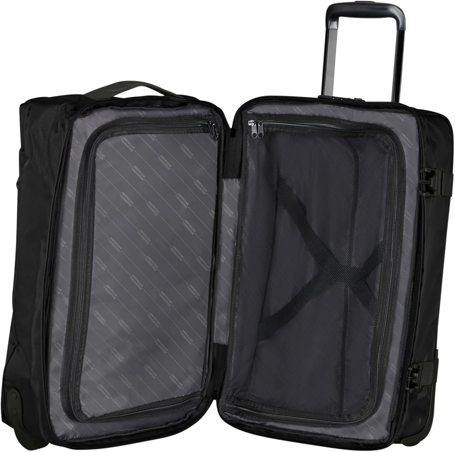 American Tourister Urban Track - Geantă de voiaj cu 2 roți, 55cm, 55L, negru (Asphalt Black) Bagaje și echipament de călătorie Naty Shop