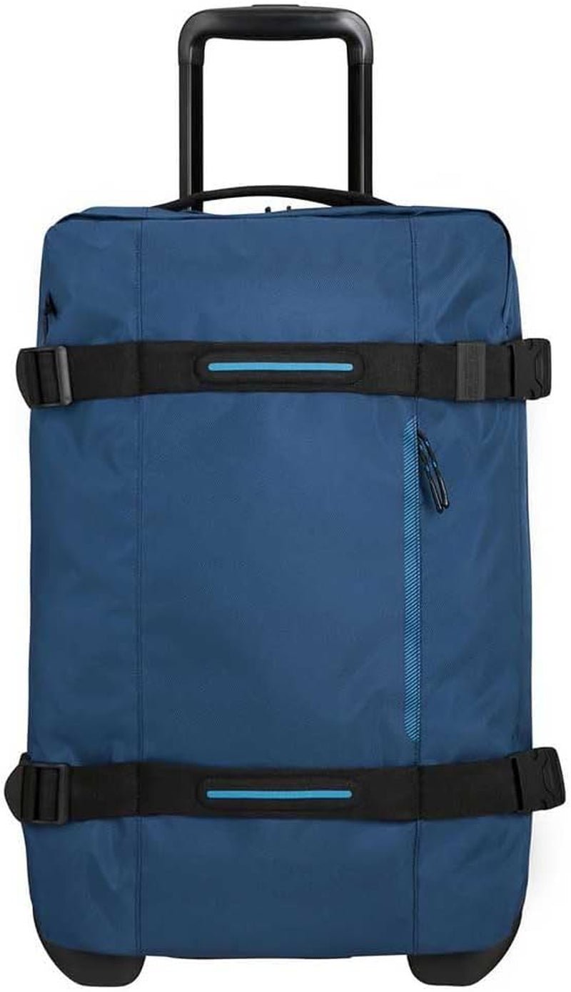 American Tourister Urban Track - Geantă de voiaj cu 2 roți, 55cm, 55L, negru (Asphalt Black) Bagaje și echipament de călătorie Naty Shop Albastru (Marina de luptă) S (55 Cm - 55 L)