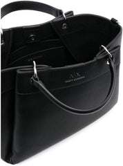 Armani Exchange Essential for Women, Wave, Silver Imprimé Logo Shopping L Sacs Femme Naty Shop Noir