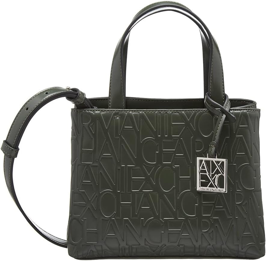 Armani Exchange Petits Sacs Cabas Ouverts Liz Femme Naty Shop Vert militaire