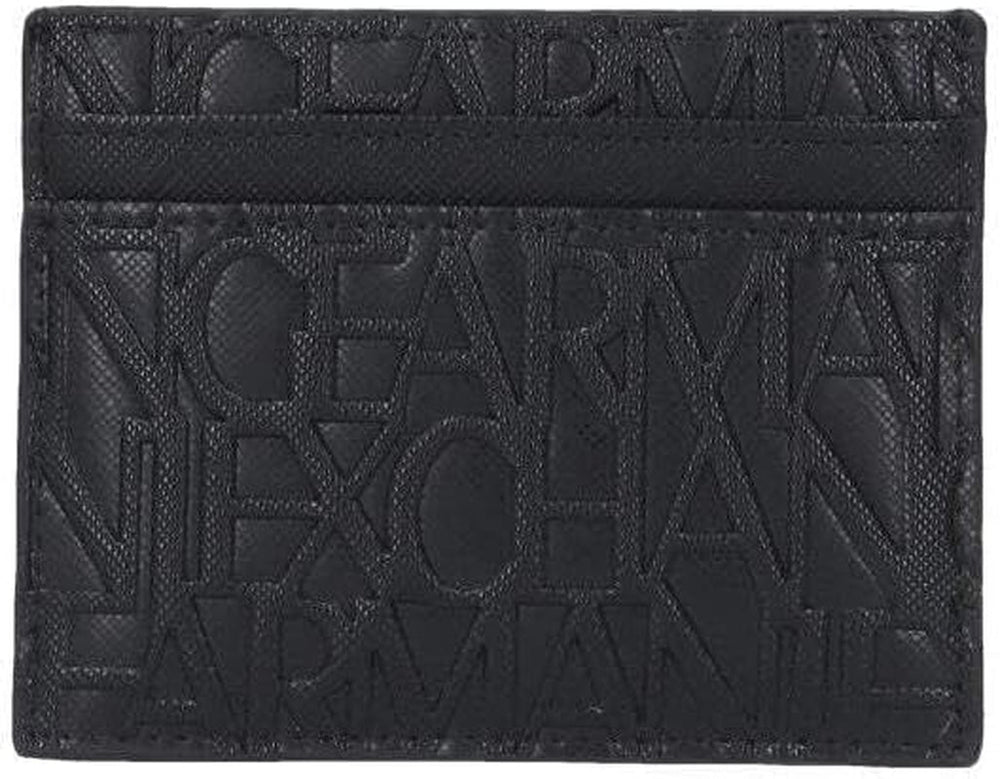 Armani Exchange Essential Ivan SLG pour hommes, porte-cartes de crédit élégant et fonctionnel avec logo, Nero Portefeuille pour hommes Naty Shop Nero Taille unique