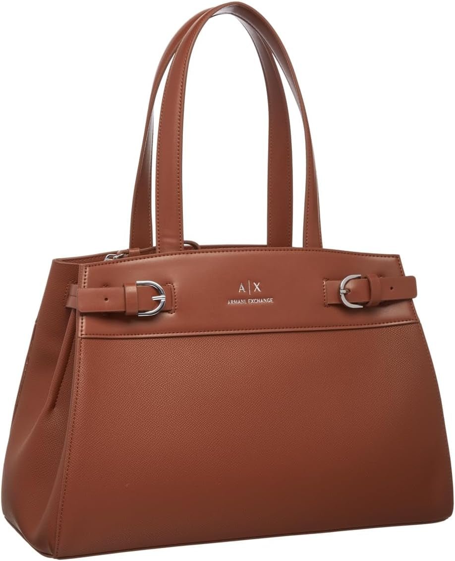 Armani Exchange Essential, Milano 91, Double Bucke L Tote Bag Femme Naty Shop Sacs