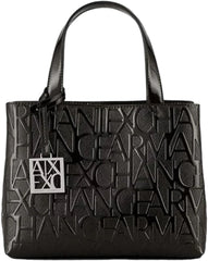 Armani Exchange Sacs à provisions ouverts Liz pour femmes Naty Shop Patent Black S