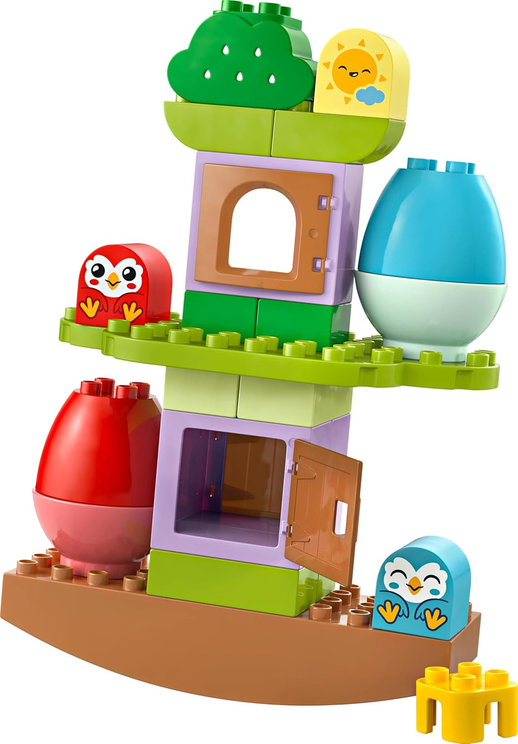Arbre LEGO DUPLO à équilibrer et à empiler, jouet de développement, jeu de construction pour enfants à partir de 18 mois, jouet créatif pour enfants, jouet éducatif avec 2 oiseaux jouets 10440 Jeux de construction Besuche den LEGO-Store