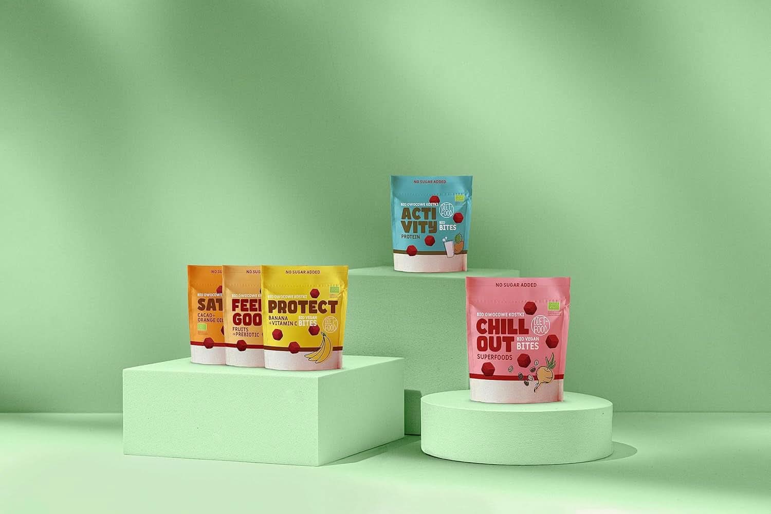Cubes de fruits bio, 100% fruits, 120 grammes de produits déshydratés Naty Shop