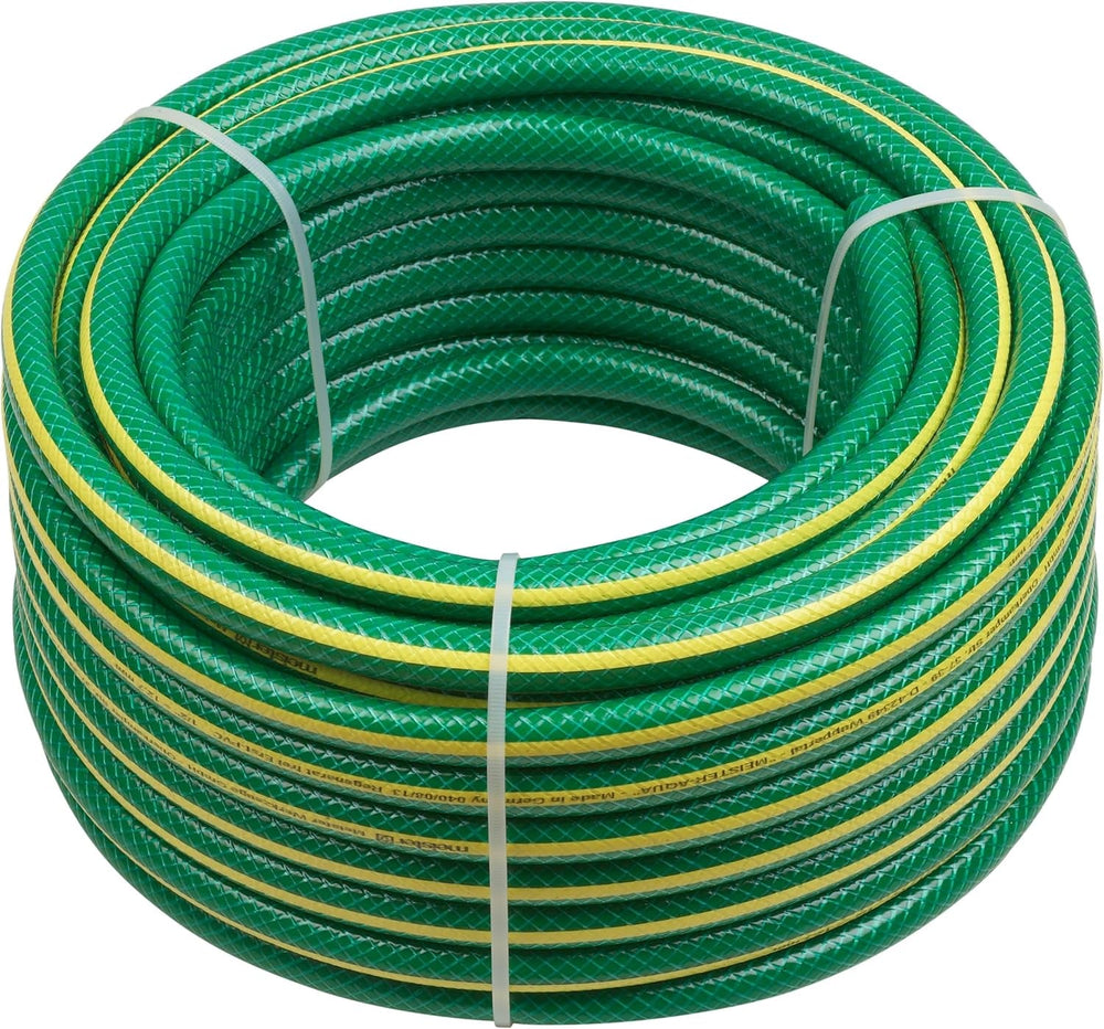 Tuyau d'arrosage tissé en croix Meister, 12,7 mm (1/2 pouce) - Longueur 30 m - Pour arroser de petites surfaces - Résistant à l'écrasement et à l'abrasion - Résistant aux UV, Tuyau d'arrosage en PVC vierge, Tuyau d'eau, 9930260