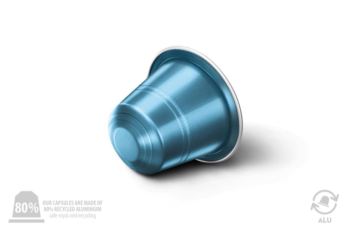 Café Royal Lungo Decaffeinato – Capsules de café compatibles Nespresso®, 100 % Arabica, Intensité 5/12, Rainforest Alliance, décaféiné, 100 capsules