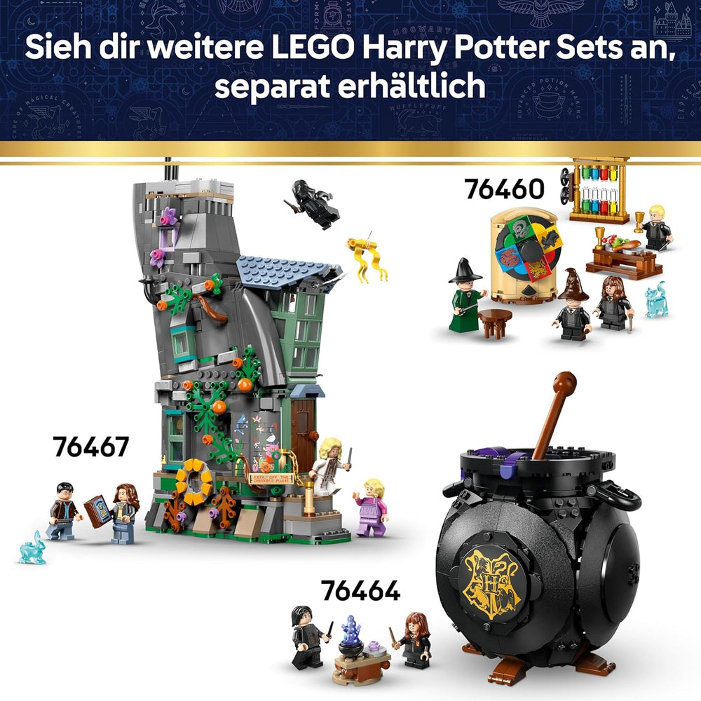 LEGO Harry Potter Schloss Hogwarts: Krankenflügel - DIY Set mit 7 Minifiguren - Modellbau mit Hermine und Ron Figuren - Kreatives Geschenk für Mädchen, Jungen und Fans ab 9 Jahren - 76463