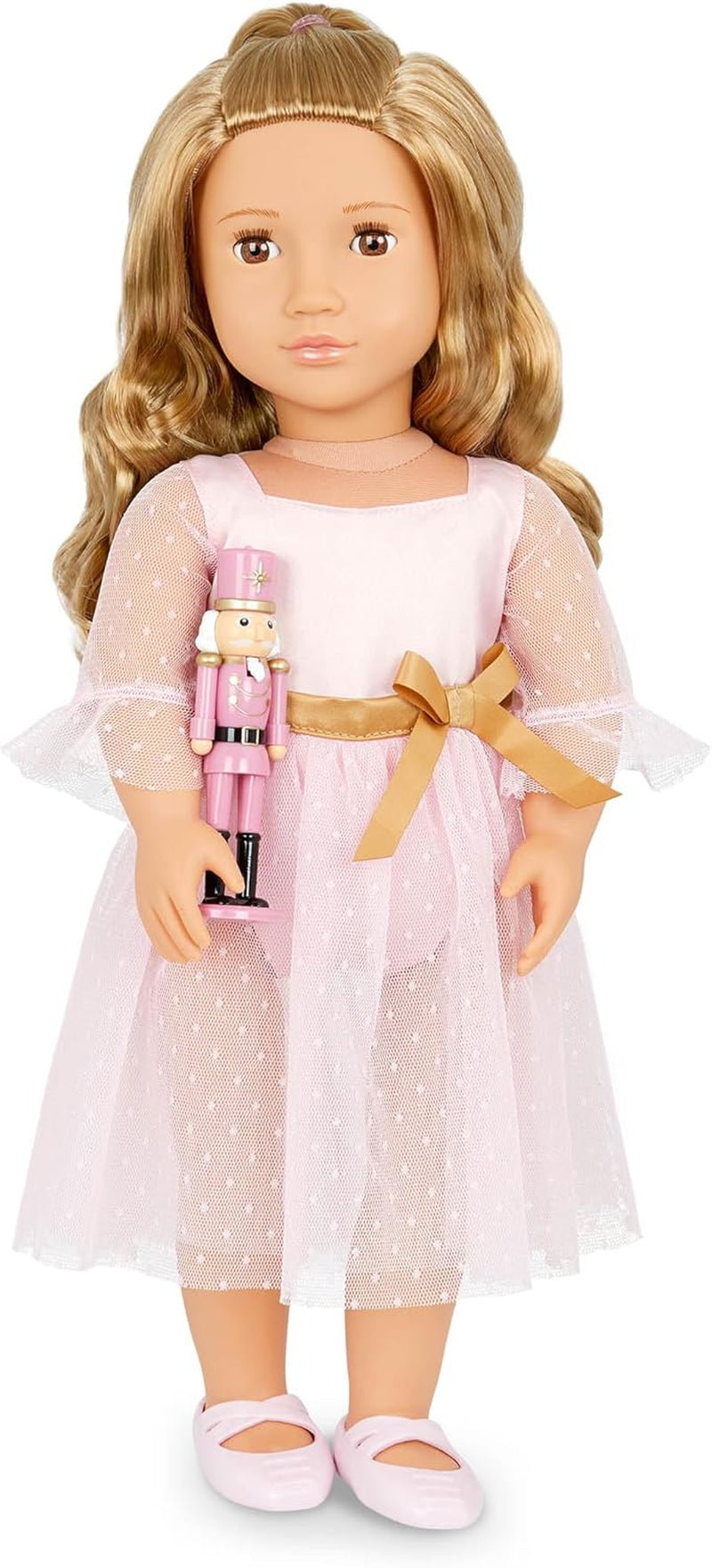 Our Generation - Lalia - 46 cm-Zuckerfee Puppe - Lebensechte Blaue Augen & langes Blondes Haar - Pinkes Ballettkleid, Tiara & Zauberstab Zubehör - Spielzeug für Kinder ab 3 Jahren
