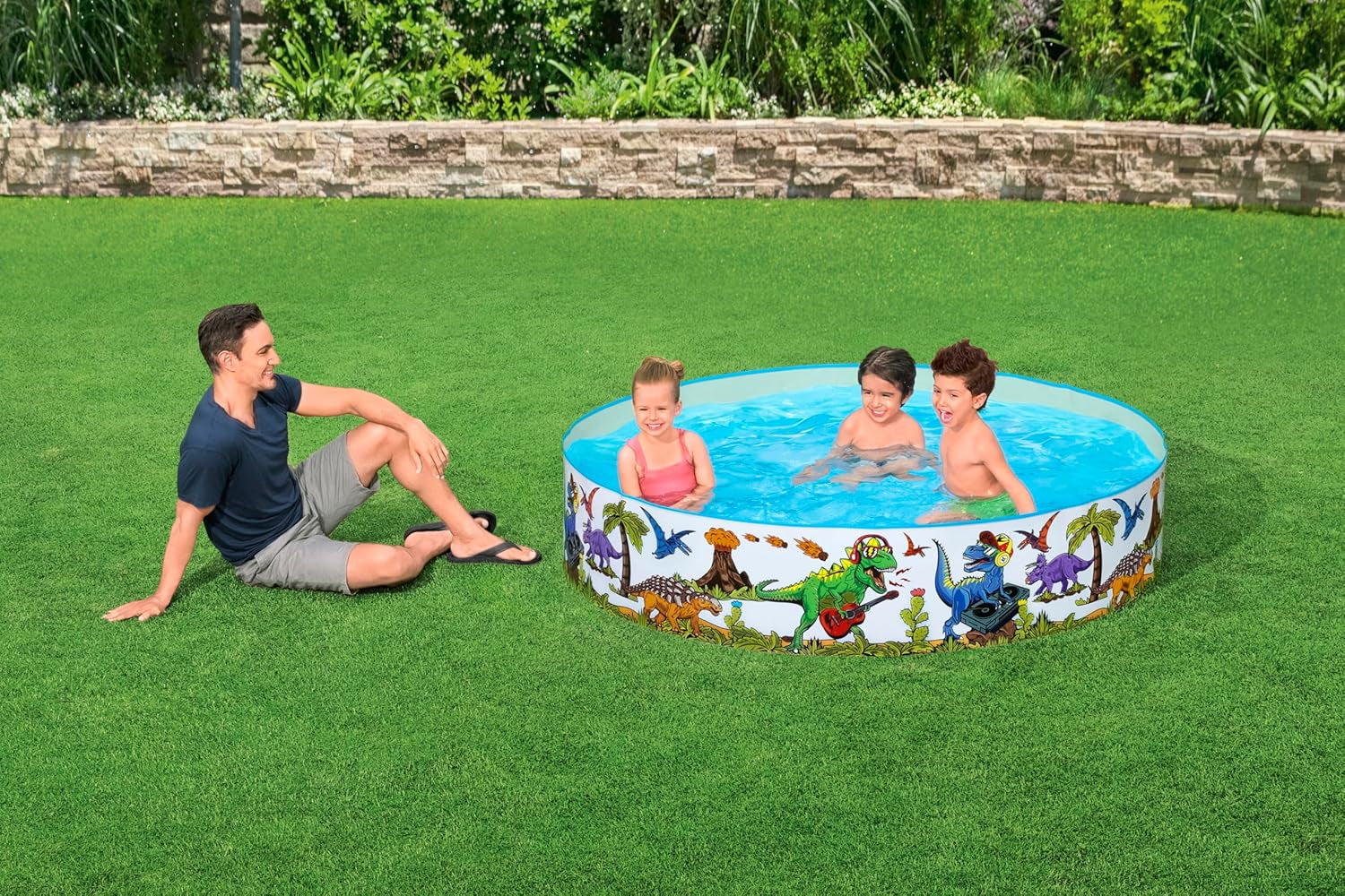 Piscine pour enfants Bestway Fill 'n Fun avec dinosaures, Ø 183 x 38 cm