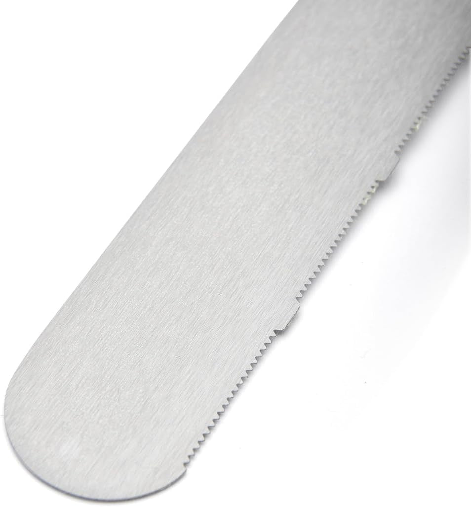4234.35 Grande lame de scie, fond biscuit, acier inoxydable gris, 50 x 3,5 x 2 cm
