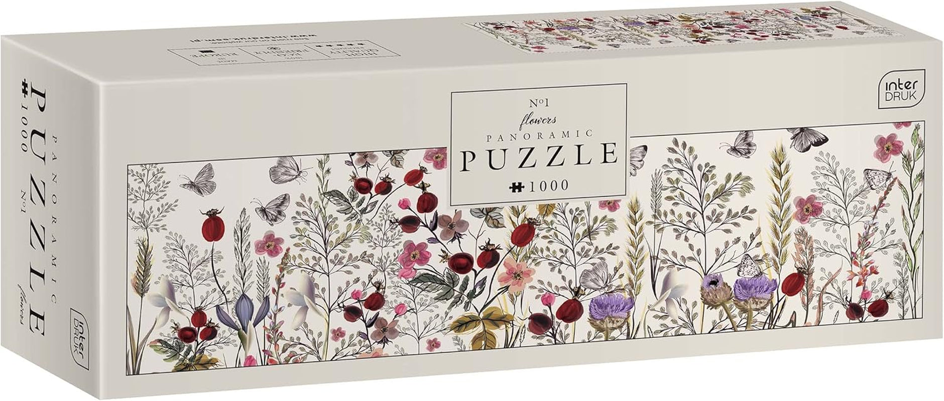 Fleurs n°1 - puzzle panoramique de 1000 pièces pour adultes Puzzle Naty Shop Fleurs n°1. 1 pièce