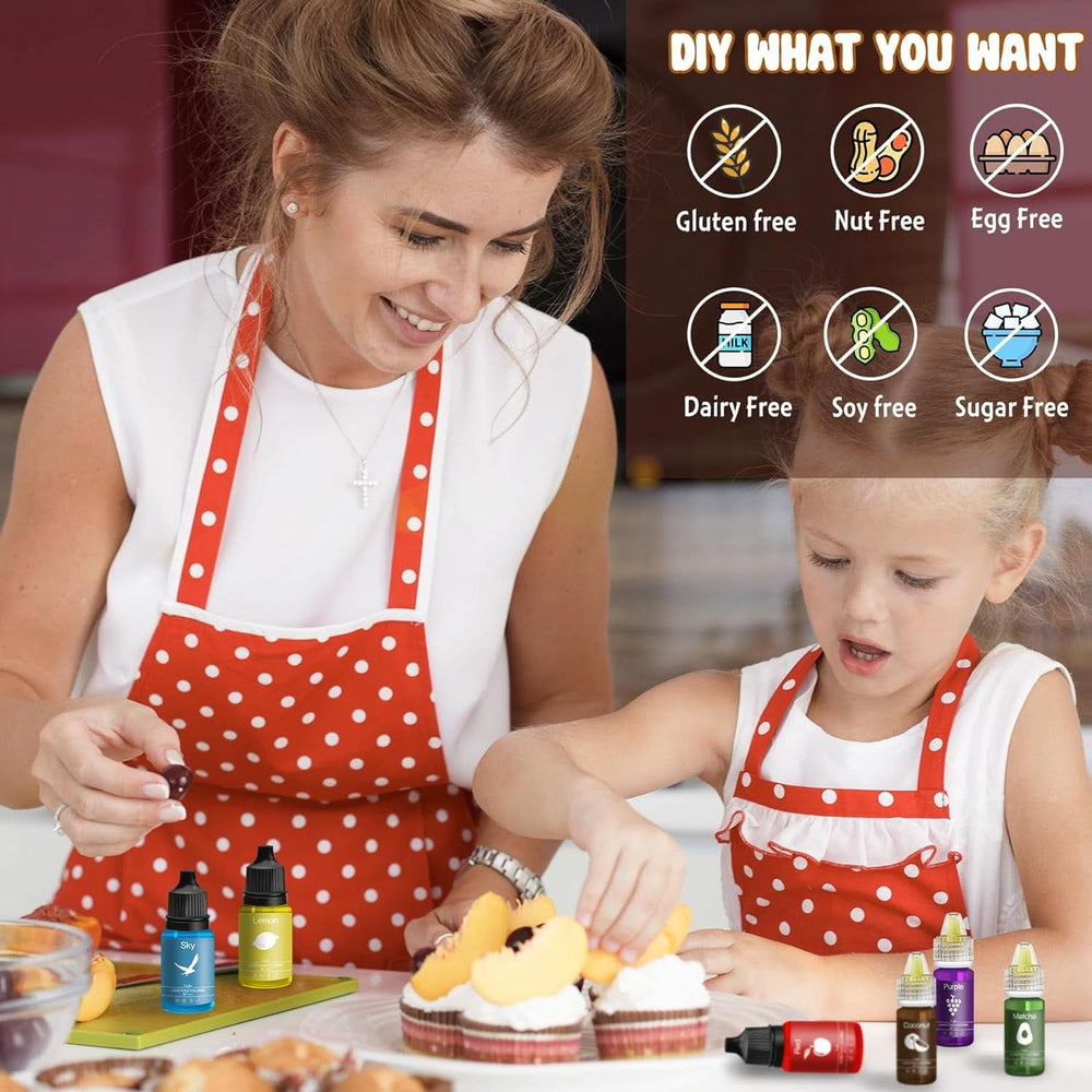 Colorants alimentaires liquides concentrés pour gâteaux Naty Shop