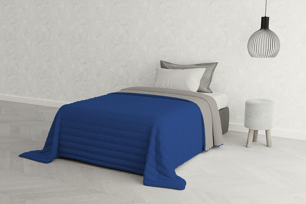 Literie italienne Estivo lit simple, lin, Aqua, 170 X 270 Cm