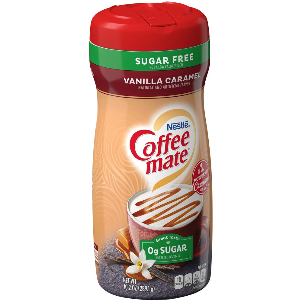 Coffee-Mate Vanille Caramel, Crème à café en poudre sans sucre, Kaffeesahne Pulver - Vanille Karamell - OHNE ZUCKER ! des États-Unis