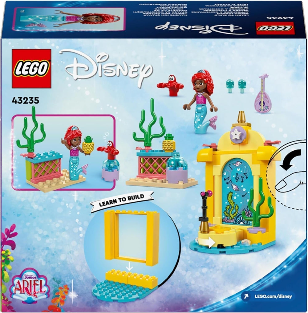 LEGO Ç€ Jouet de construction sur scène musicale de la princesse Disney Arielle pour enfants avec 2 figurines, idée cadeau pour filles et garçons à partir de 4 ans et fans de séries télévisées, jouet pour enfants 43235 Jeux de construction Beuche den LEGO-Store