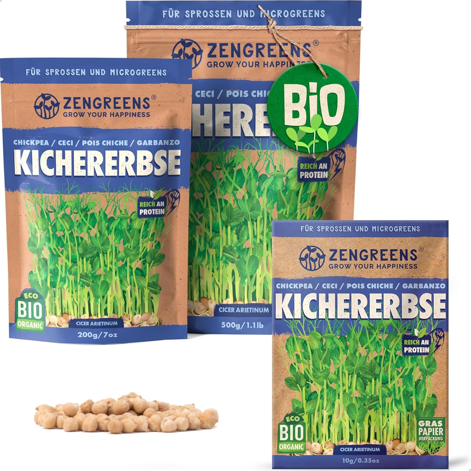 Bio Sonnenblumen Samen - Wähle Zwischen 10G, 200G Und 500G - Sonnenblume Mit Keimrate Von Über 97% - Keimsprossen - Sonnenblumensamen Zum Sprossen Ziehen - Wiederverschließbare Verpackung