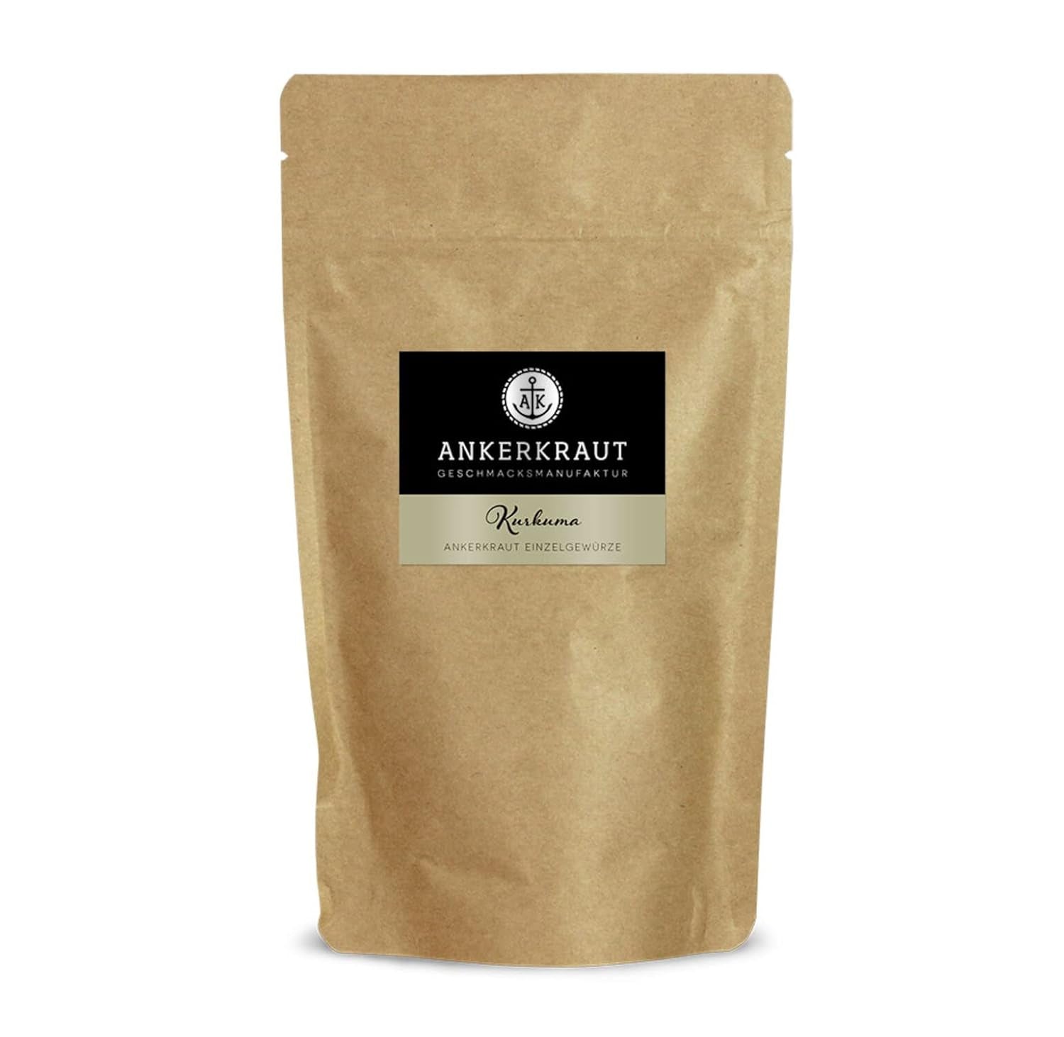 Ankerkraut Curcuma, gemahlen, Curcuma Gewürz Pulver, 75g dans un verre en liège