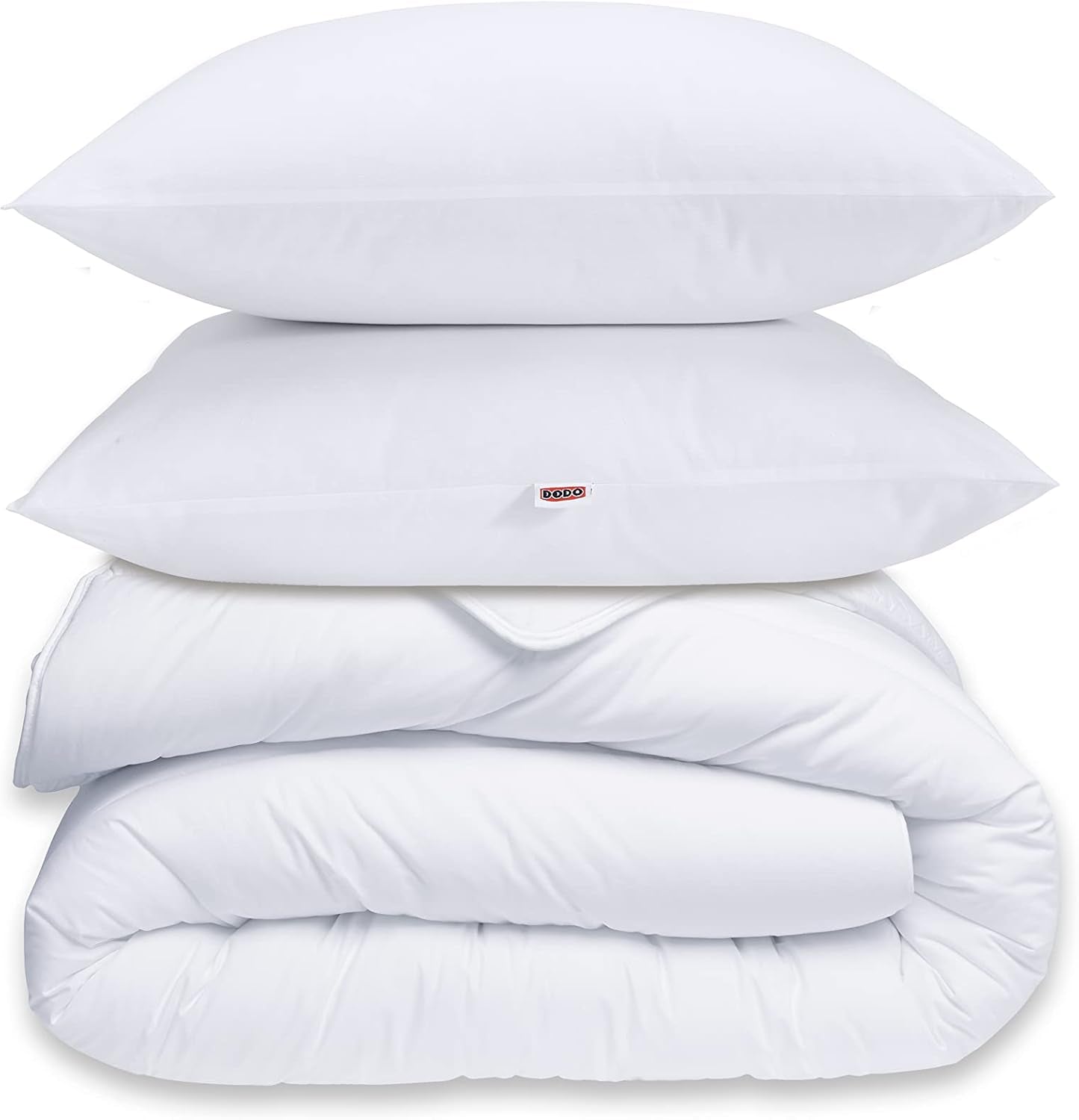 30519 220/240 Housse de couette et 2 oreillers Polyester/Coton Blanc 220 X 240 Cm Couettes et couettes Naty Shop