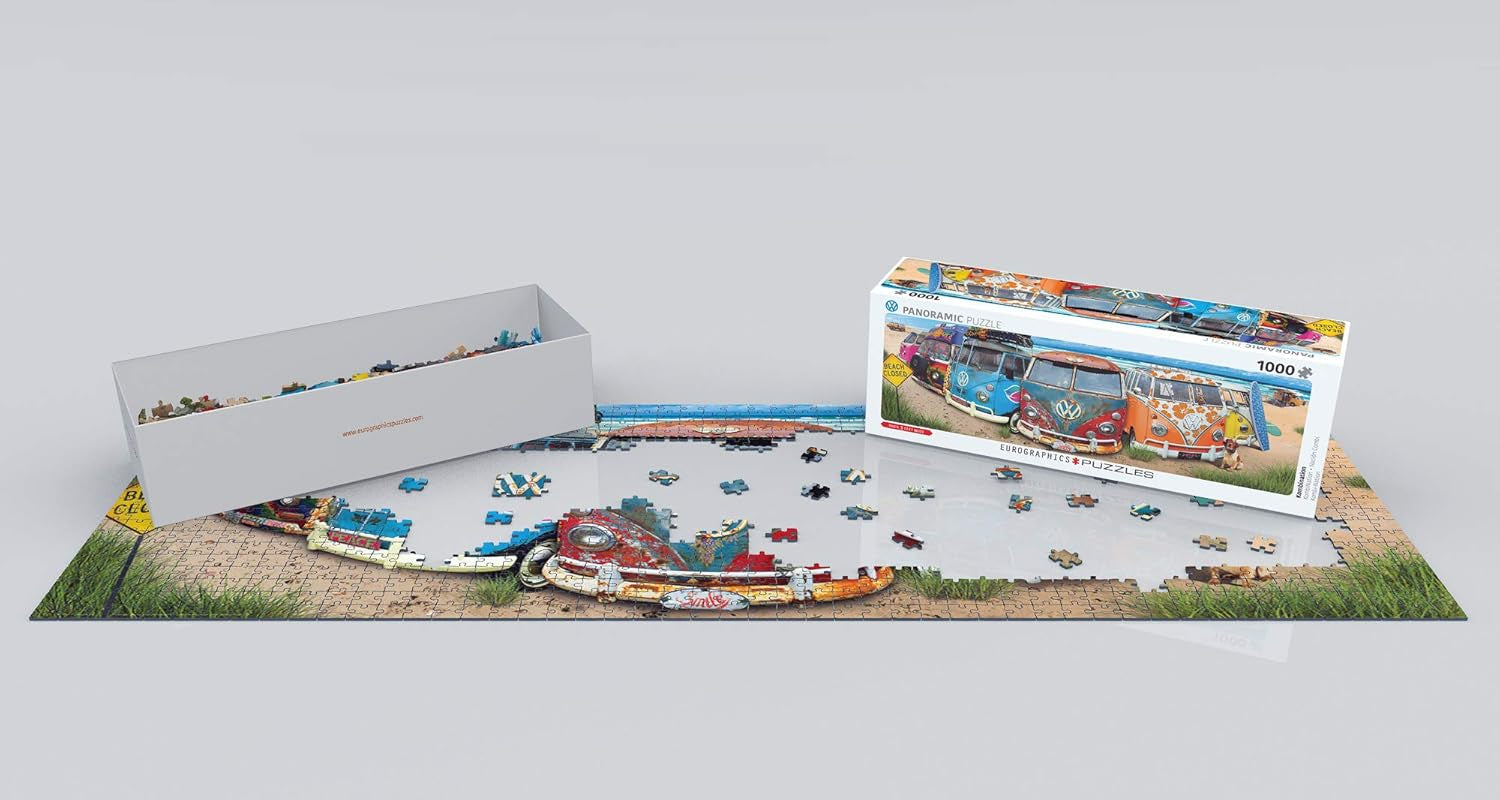 VW Bus - Combinaison (puzzle) : Puzzle Panorama, 1000 Puzzles Naty Shop