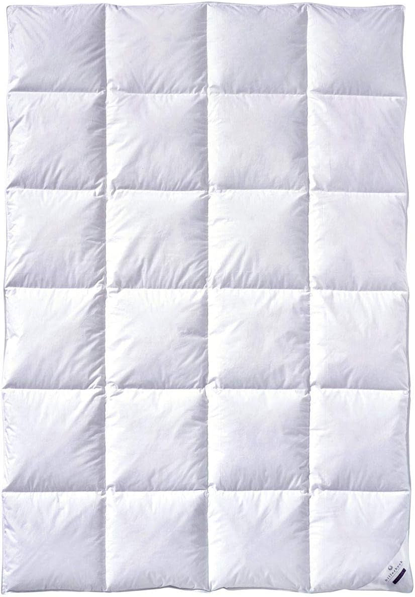 Couette Billerbeck Martina® - Couette 135 X 200 Cm - Couette toutes saisons - Convient aux personnes allergiques - 90% duvet d'oie, 10% plumes d'oie - Blanc Couettes et couettes Naty Shop Warm (L) 135 X 200 Cm