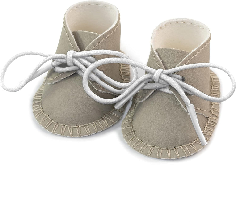 Miniland 31190 Zapatos Dolls 21cm Schuhe für Puppe, 21 cm, grau