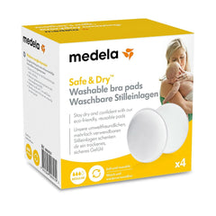 Medela Waschbare Stilleinlagen, 4 Stück Accessoires Alimentation et Allaitement Bebe Naty Shop