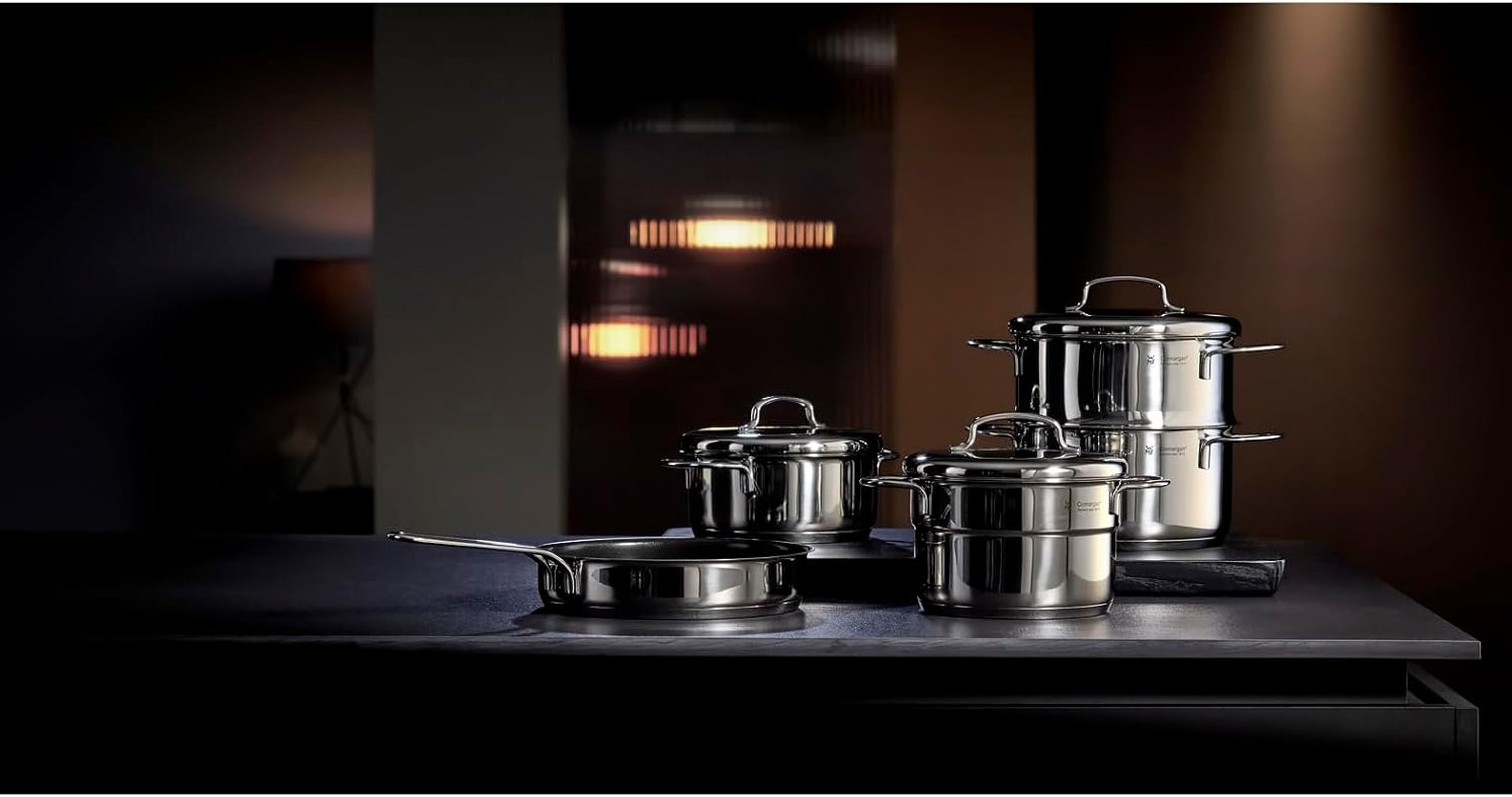 WMF Mini petite poêle couverte 18 cm, Cromargan en inox poli, casseroles et poêles induction Naty Shop