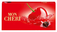 Ferrero Mon Chéri - Chocolat croquant, liqueur fruitée et cerise aromatique - Cadeau chocolat de Saint Valentin pour elle et lui - 1 paquet de 15 chocolats individuels