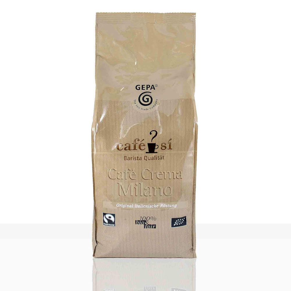 Café Si Café Crema Milano Café Fairtrade - 1kg de grains de café