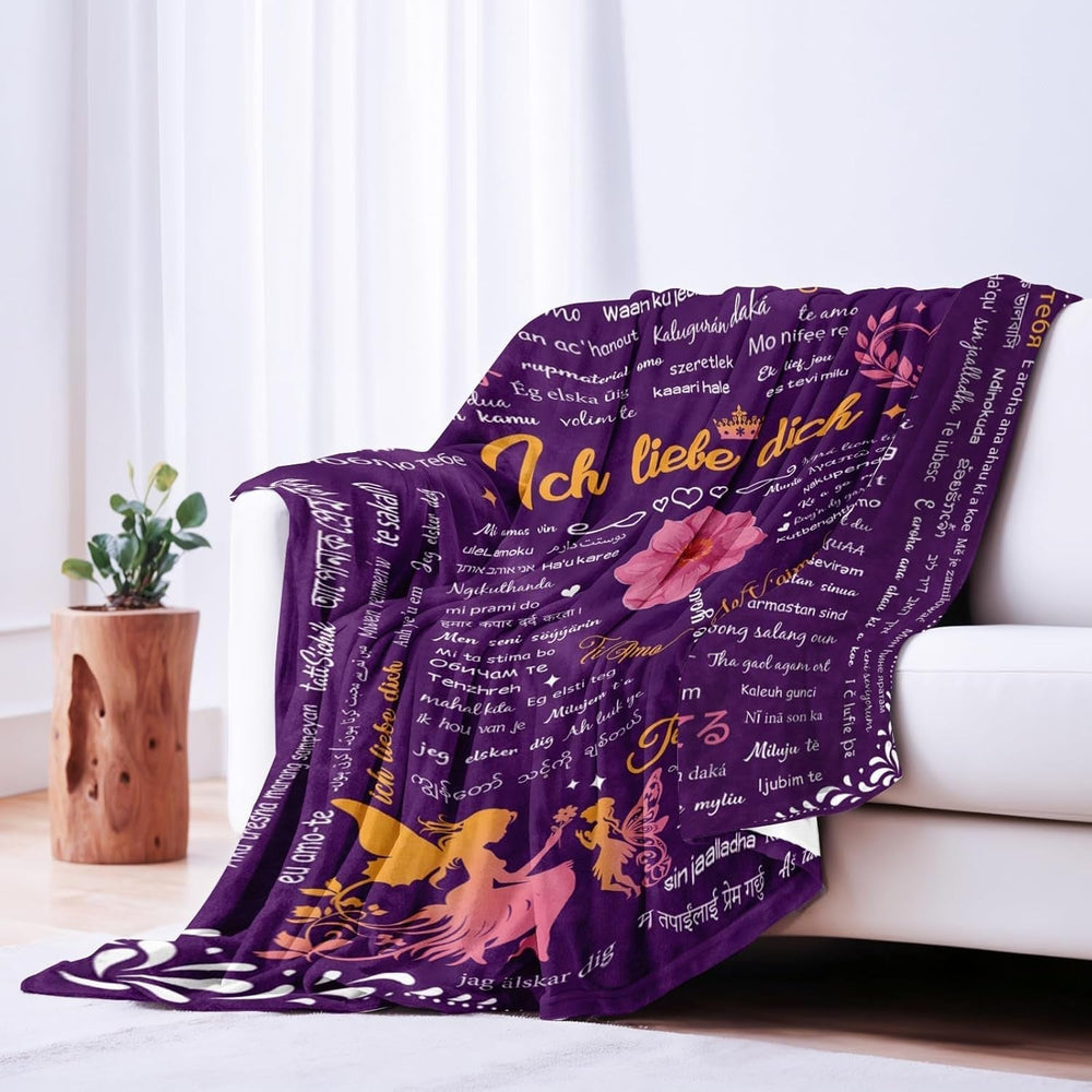 Cadeaux pour maman, cadeau d'anniversaire pour les couples, les femmes, les maris, les sœurs et les mères, sécurité idéale pour la fête des mères, la Saint-Valentin et Noël, lits et couvertures 127 x 152 cm Yasrlvun