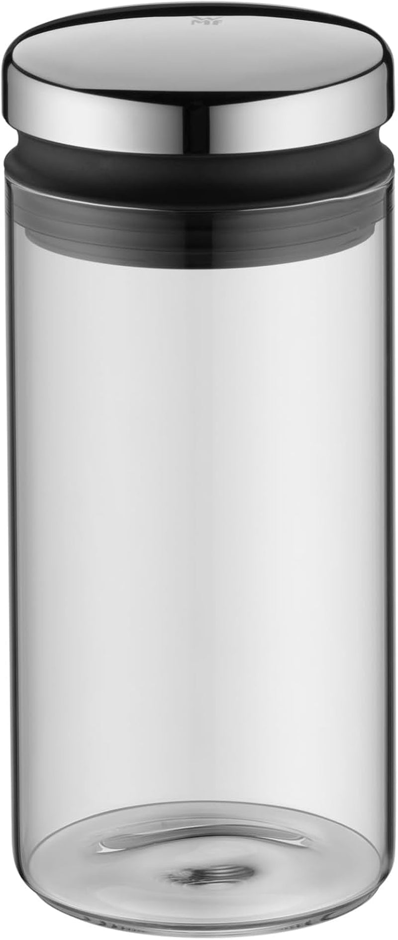 WMF Depot Bocal de Conservation en Verre de 1 L, Hauteur 21,5 cm, Bocal de Conservation avec Couvercle, Récipient à Grains de Café, Pot de Céréales, Bocal de Conservation des Aliments avec Large Ouverture de Remplissage (Lot de 4) Naty Shop Boîtes de Conservation des Aliments Simples 1 L