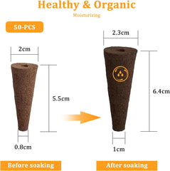 50 éponges de culture hydroponique, éponges de semis hydroponiques, bouchons d'éponge de culture de racines, adaptés à différents types de bourgeons, tels que la tomate, la fraise, la menthe