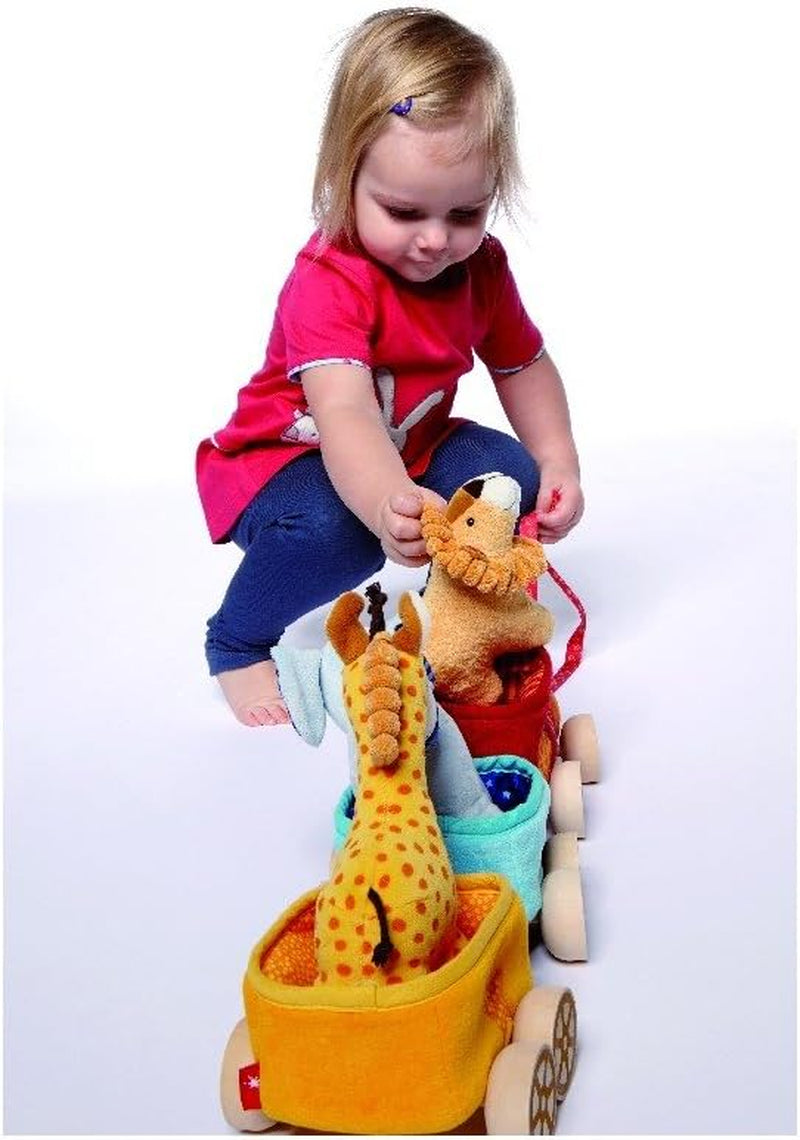 SIGIKID 41083 Safari Train Soft PlayQ Fete și băieți jucărie pentru copii recomandată de la 3 luni multicolor Jucarii Bebe Naty Shop