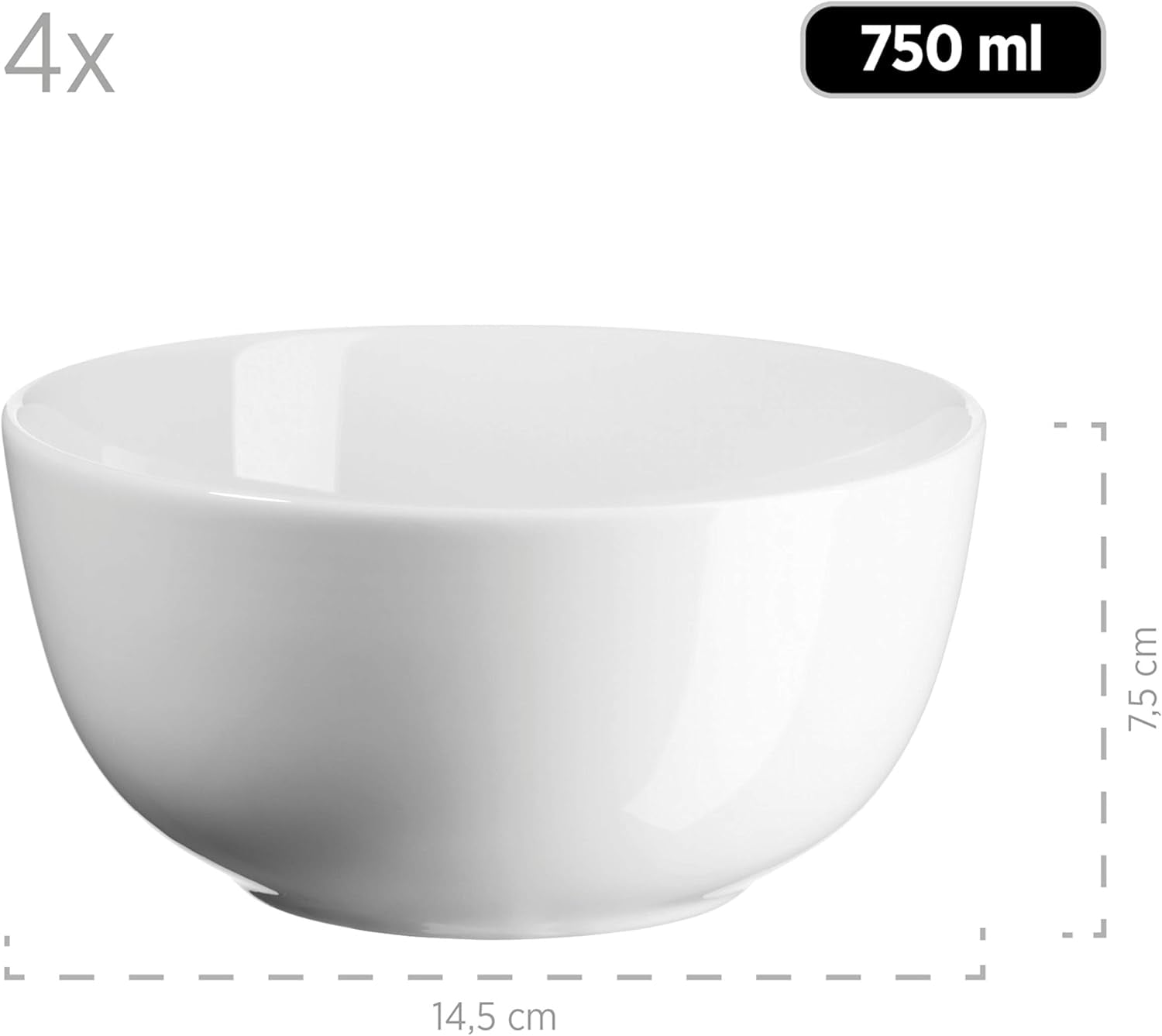 Mäser Kombiservice, Porzellan Barca, Weiß Services de table Naty Shop