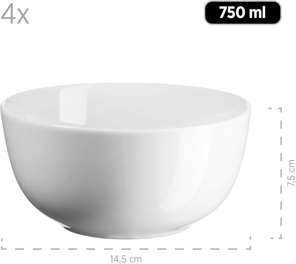 Mäser Kombiservice, Porzellan Barca, Weiß Services de table Naty Shop