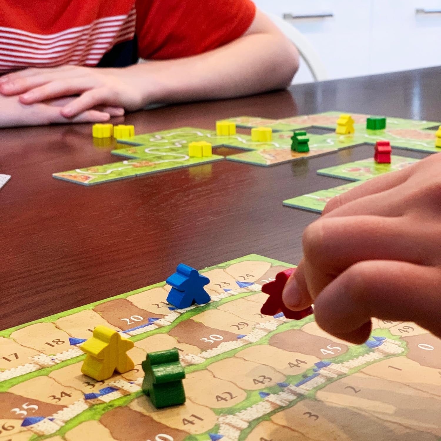 Hans im Glück, UNbox Now, Carcassonne V3.0, jeu de base, jeu familial, jeu de l'année 2001, 2-5 joueurs, 7 ans et plus, 35 minutes de jeu, allemand