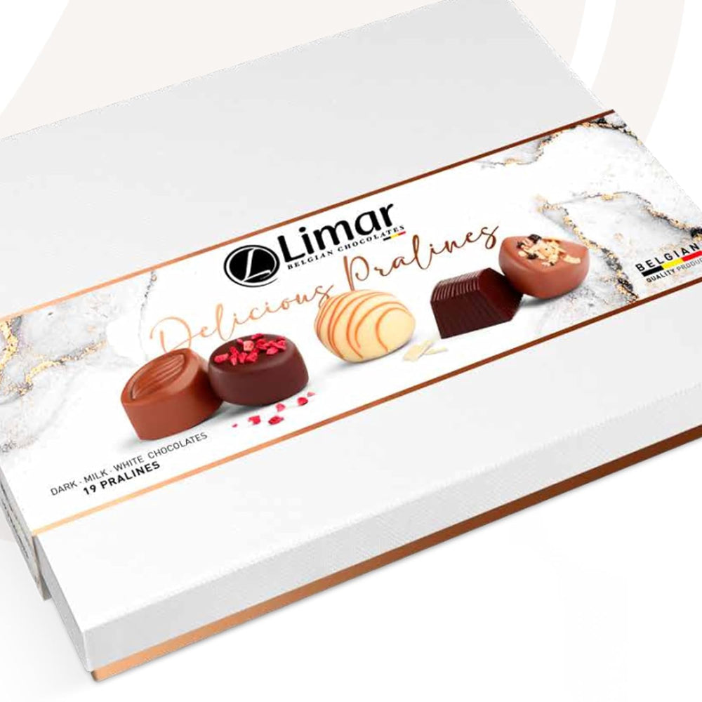 Limar Belgian Luxury Chocolates : 19 friandises individuelles – fabriquées dans un style traditionnel