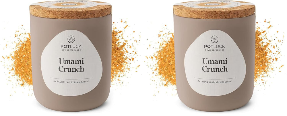Repas-partage | Umami Crunch | Würzmischung im Keramiktopf | 75g | Végétalien, sans gluten et avec des ingrédients naturels