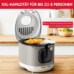 Friteuse AM4800 Mega 2Kg, friteuse à huile, filtre anti-odeur, 1800 W, électroménager Naty Shop