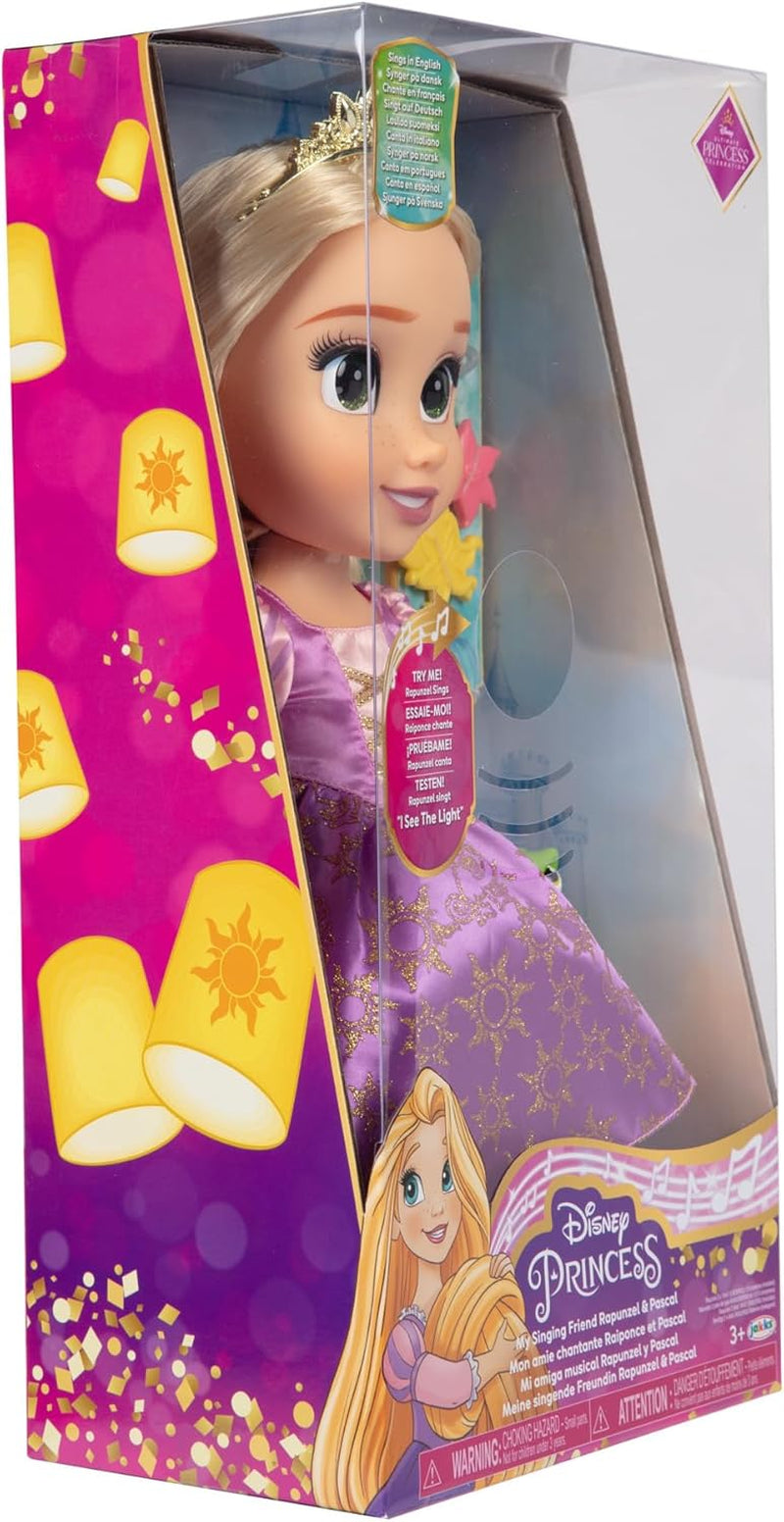 Poupée Raiponce chantante Disney Princess 35 cm, chante "I See the Light", Comprend des accessoires pour plus de plaisir, Parfait pour les filles de plus de 3 ans, Purple Dolls Naty Shop