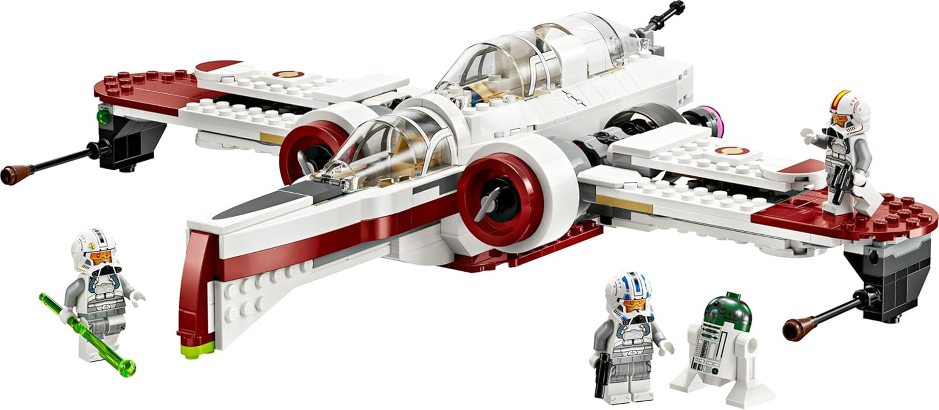 LEGO Star Wars 75402 ARC-170 Starfighter Spielzeug mit 4 Minifiguren inkl. Klon-Piloten und R4-P44 Droide, Sammlerstück, Geschenk für Fans von Die Rache der Sith und Jungen und Mädchen ab 9 Jahren