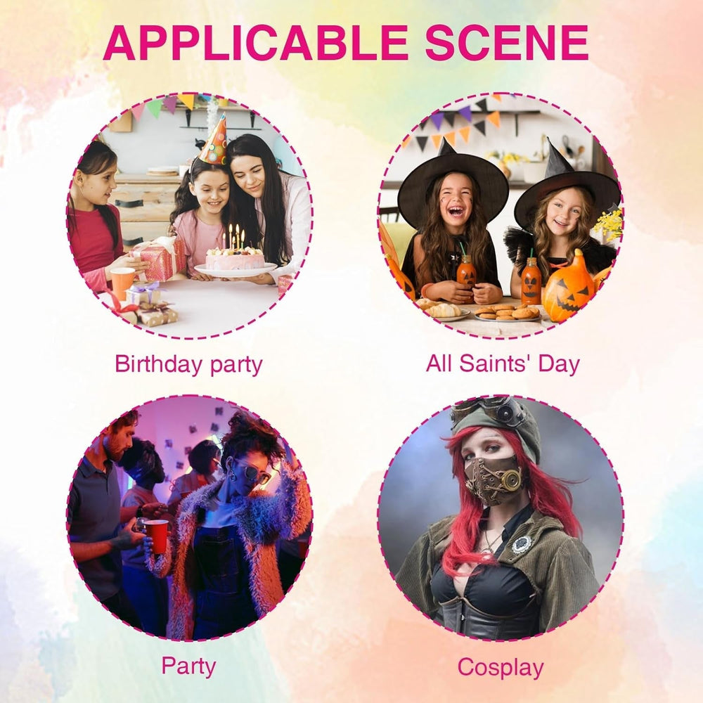 Teinture capillaire temporaire pour enfants, 5 couleurs, Mascara lavable, craie pour Salon de coiffure, boutique Naty