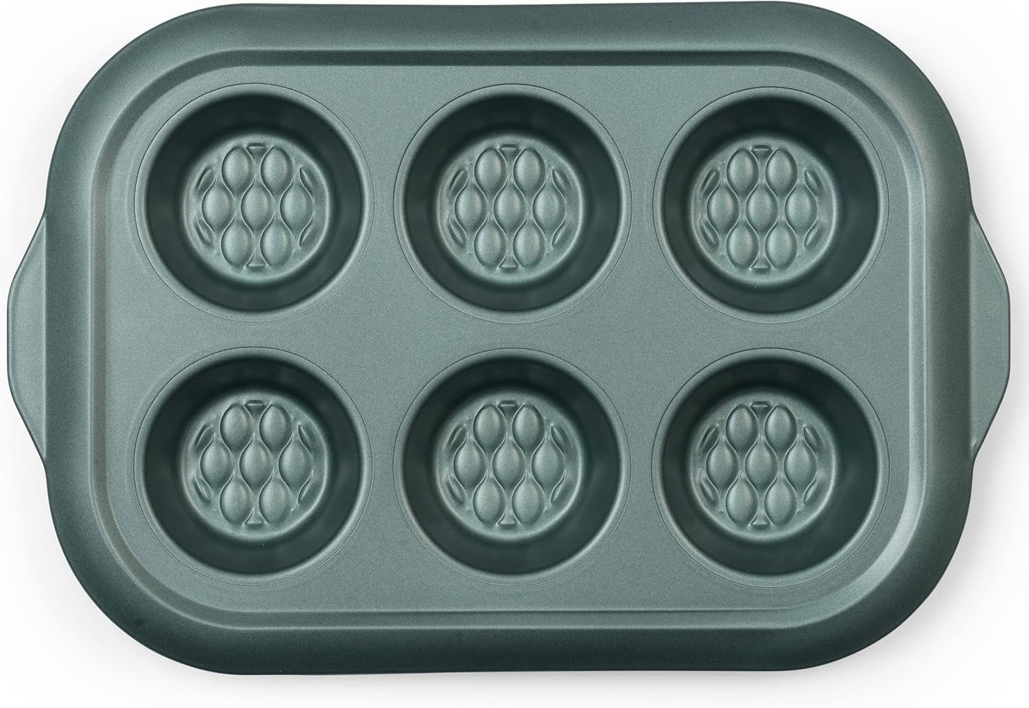 Progress BW09819G2EU7 Shimmer Kollektion, Runde Backform Aus Kohlenstoffstahl Mit Antihaftbeschichtung, Ideal For Pies, Kuchen, Torten Und Quiches, 28 cm, Vert Moules et plaques à pâtisserie Naty Shop 30Cm Muffin